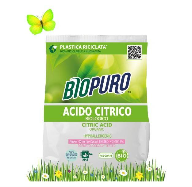 Acid citric pentru rufe hipoalergen ecologic 450g Biopuro