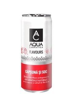 Aqua Carpatica Flavours Capsuna & Soc 330ml, SGR
