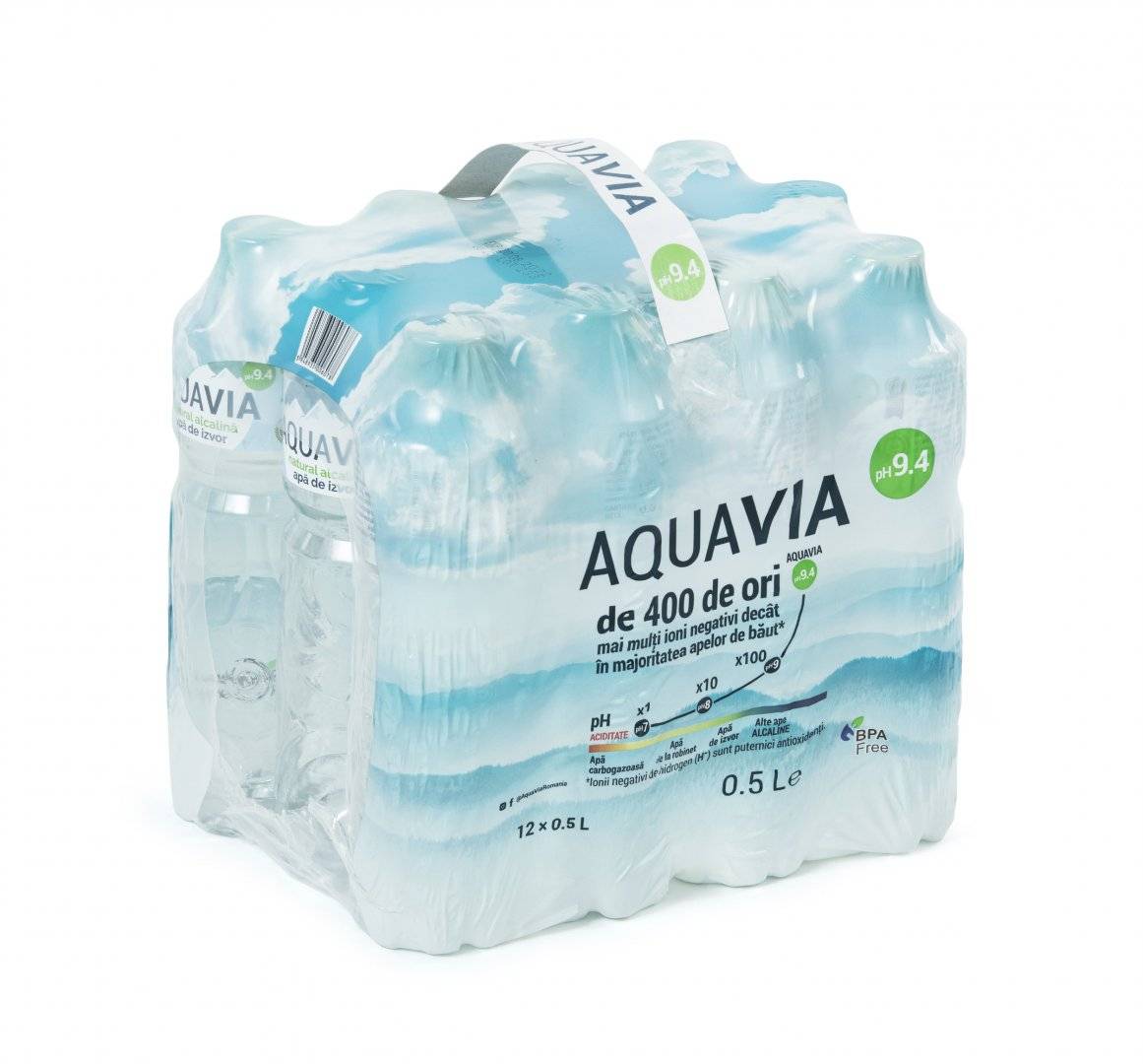 Apa Aquavia 0 5L Alcalina PH9 4