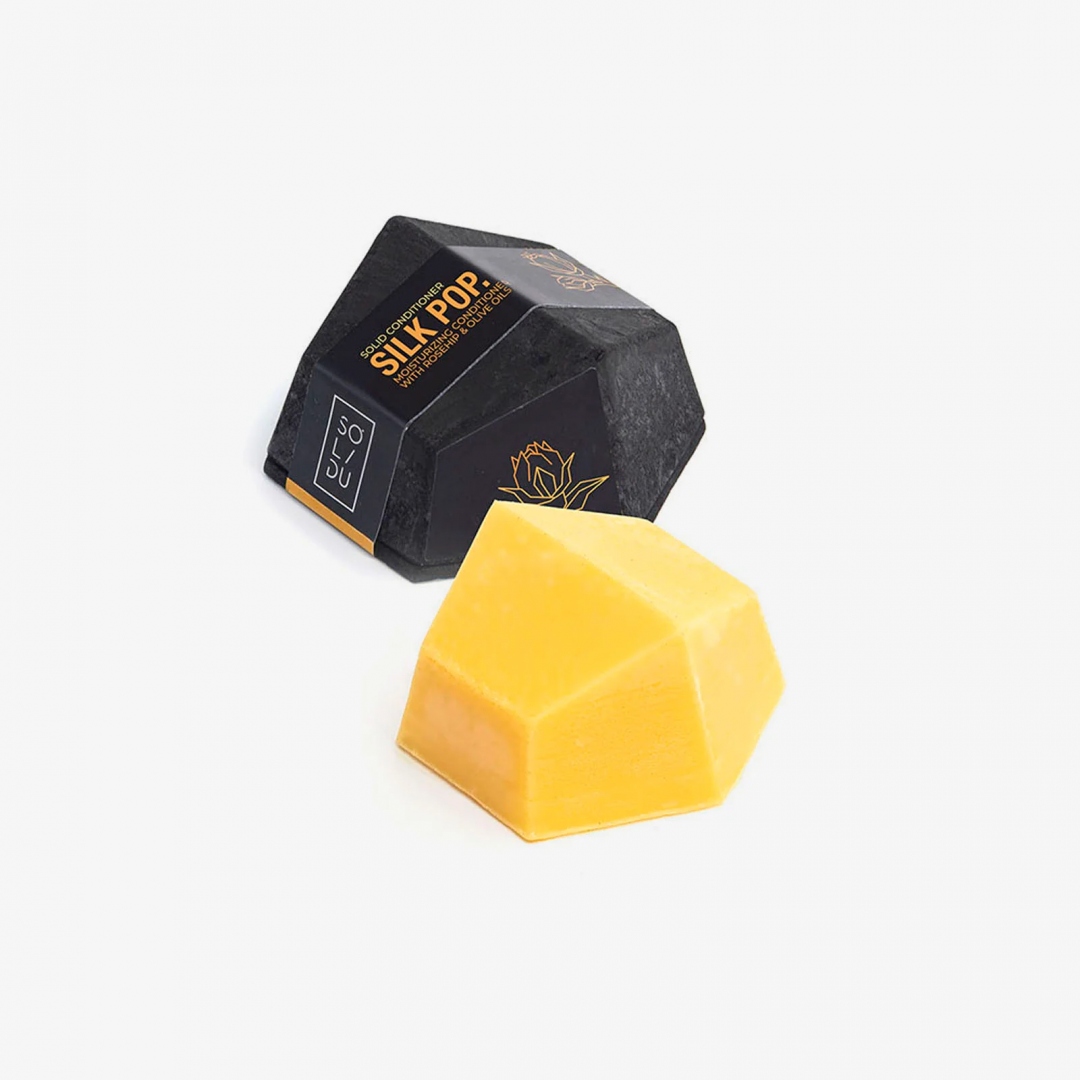 Balsam hidratant pentru par cu macese si ulei de masline silk pop 50g Solidu  