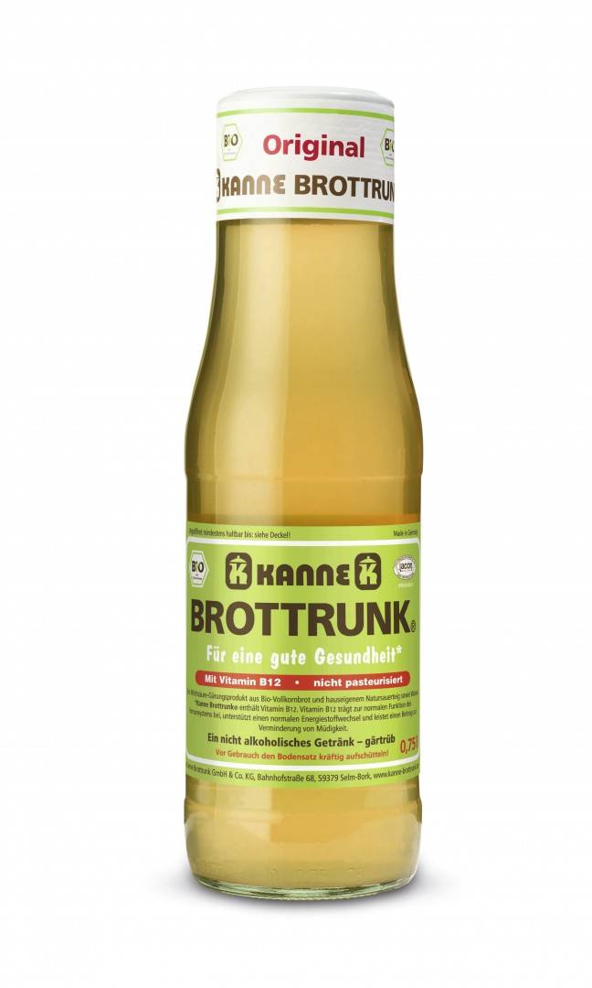 Bautura probiotica din paine fermentata bio 750ml Kanne Brottrunk