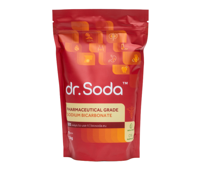 Bicarbonat de sodiu - grad farmaceutic, 1KG, Dr. Soda                                               