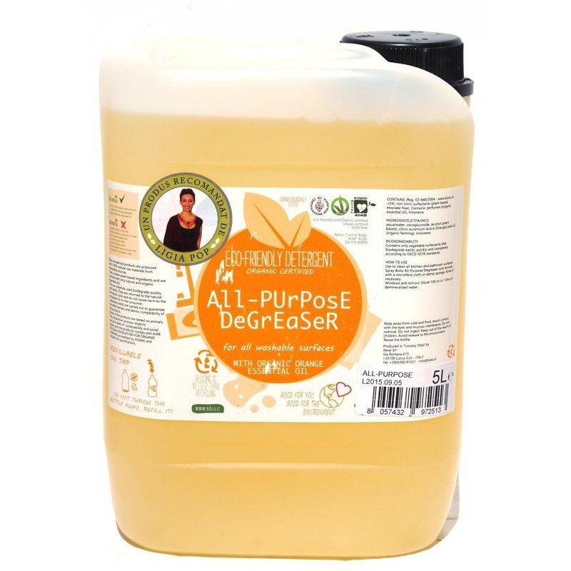 Biolu detergent ecologic universal cu ulei de portocale 5L