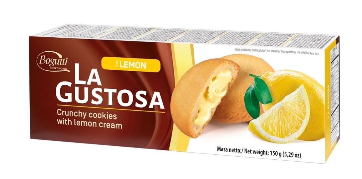 Biscuiti La Gustosa cu Crema de Lamaie 150g