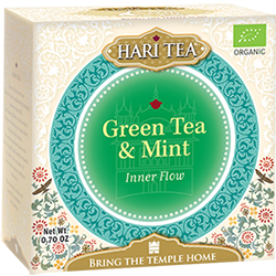 Ceai premium Hari Tea - Inner Flow - ceai verde si menta bio 10dz x 2g                              
