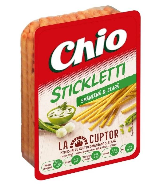 Chio Stickletti Smantana & Ceapa 80g