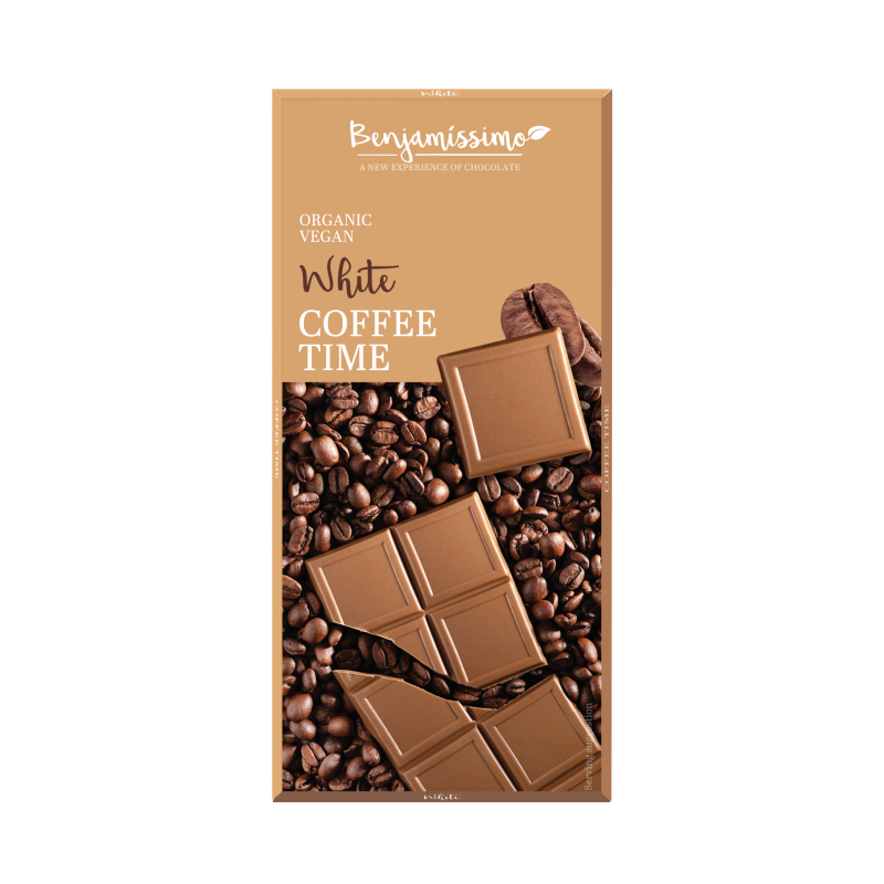 Ciocolata coffee time bio, 70g, Benjamissimo                                                        