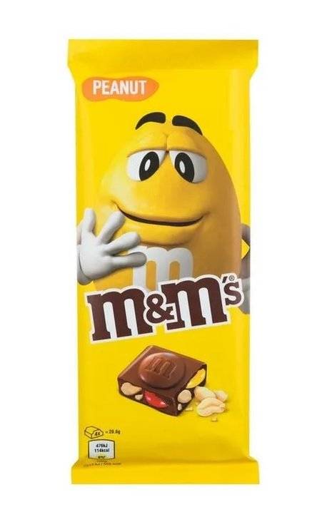 Ciocolata cu Lapte M&M's Peanut 165g