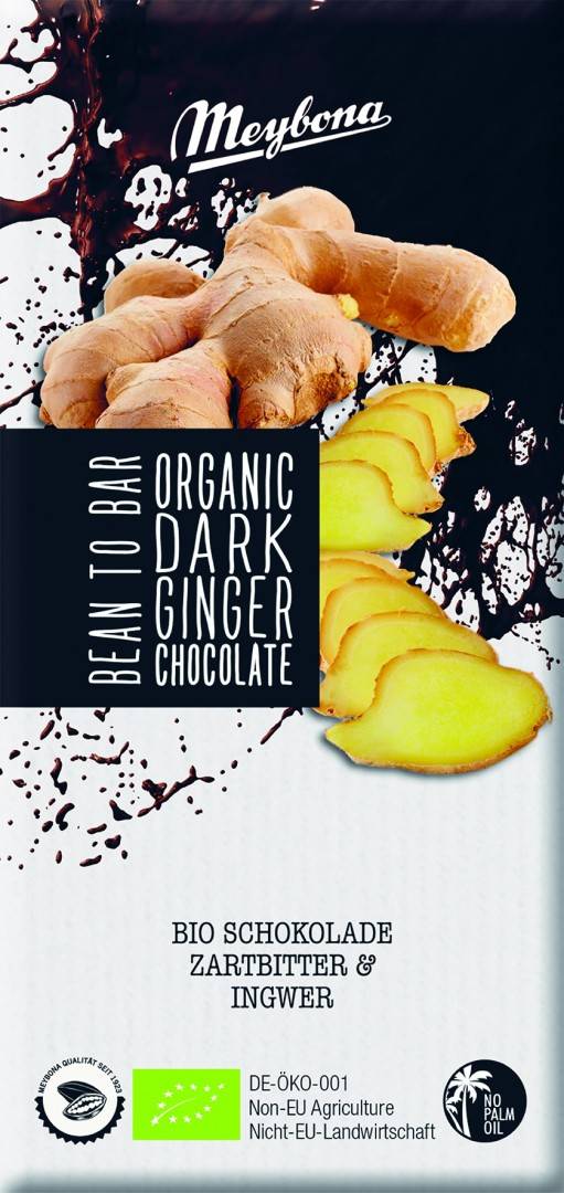 Ciocolata neagra cu ghimbir bio 100g Meybona