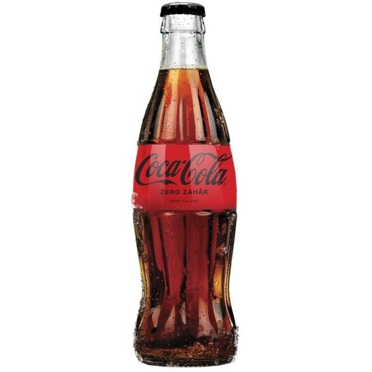 Coca Cola Zero Zahar Sticla 330ml SGR