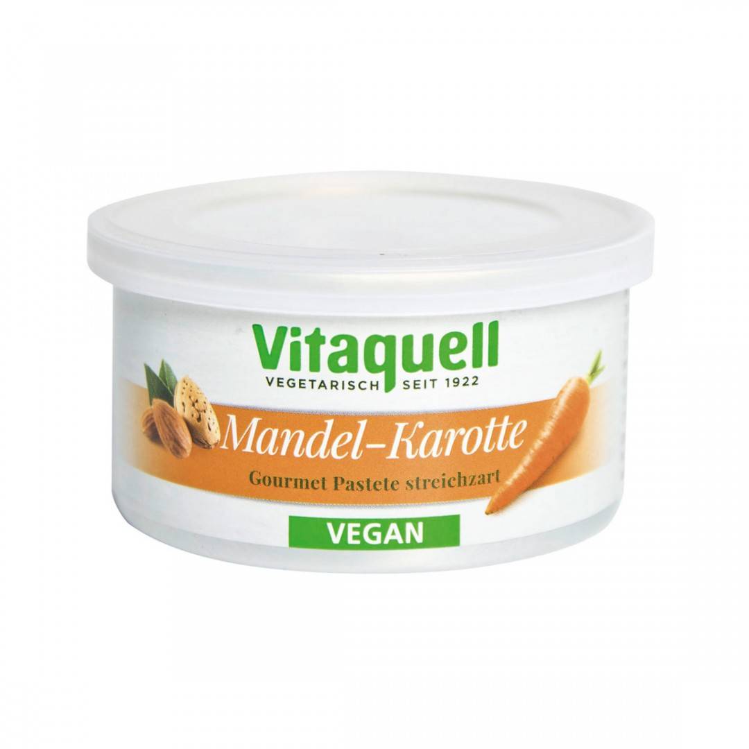Crema tartinabila cu morcovi si migdale bio 125g Vitaquell                                          
