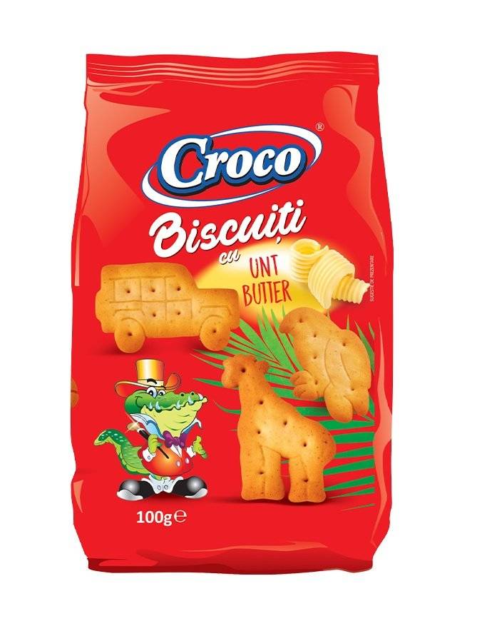Croco ZOO Biscuiti cu Unt 100g