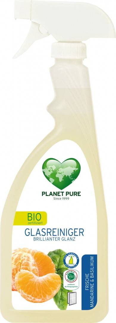 Detergent bio pentru sticla -mandarin si busuioc - 510ml Planet Pure                                