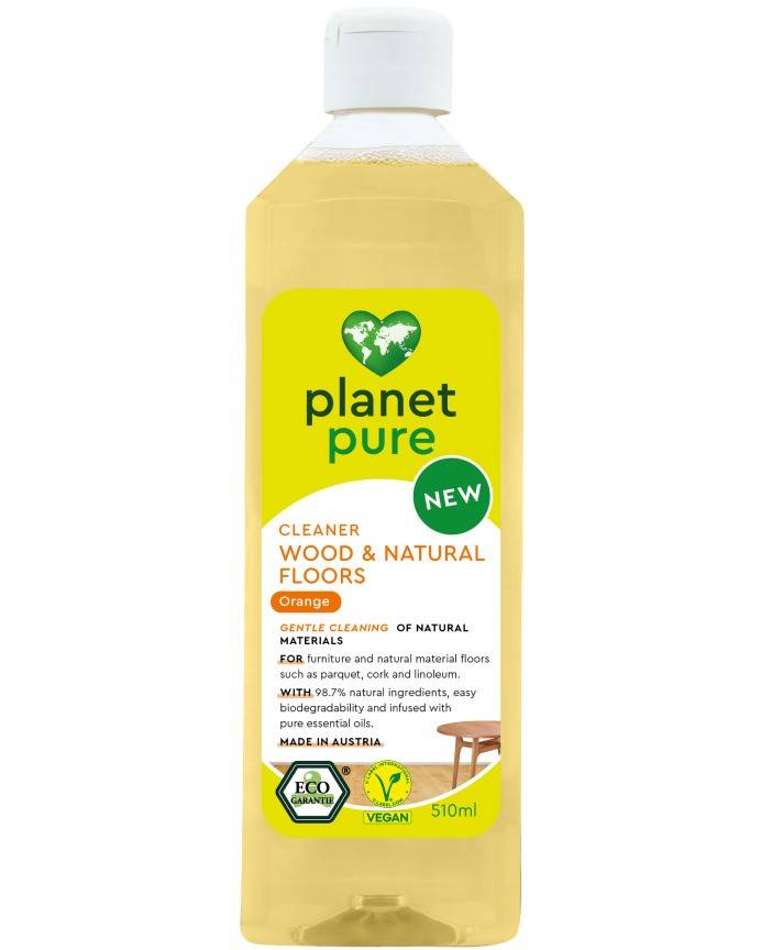 Detergent bio pentru suprafete din lemn - portocale - 510ml, Planet Pure                            