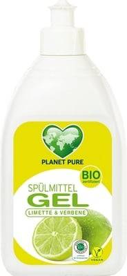 Detergent Gel bio pentru vase - lime si verbina - 500ml Planet Pure                                 