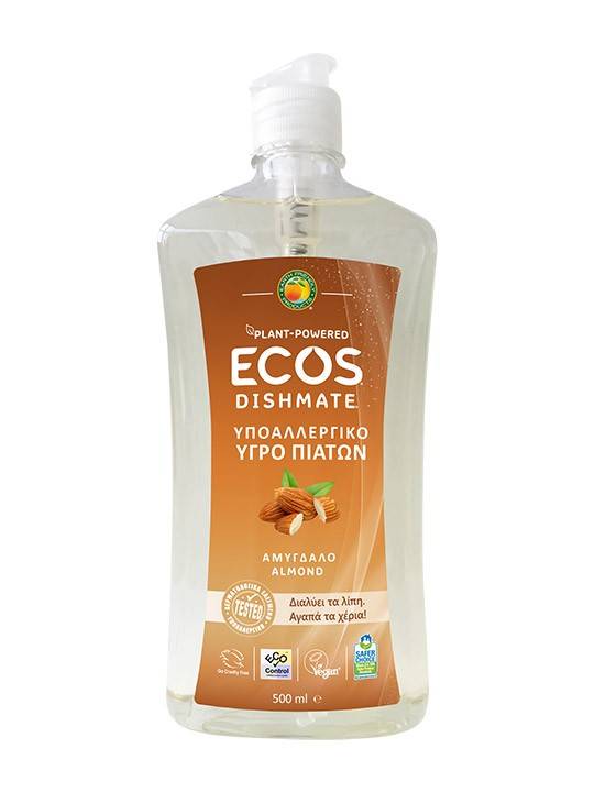 Detergent lichid pentru vase cu migdale 500ml Ecos                                                  