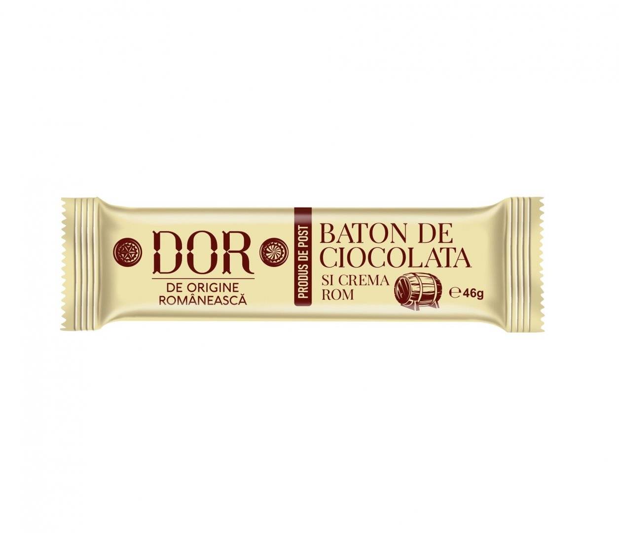 DOR Baton de Ciocolata si Crema de Rom 46g