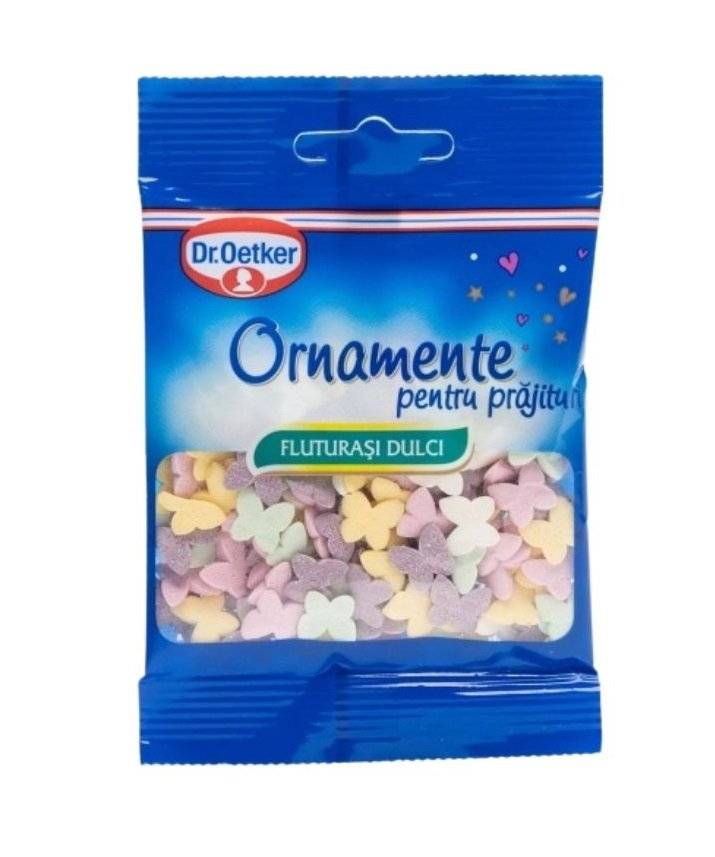 Dr.Oetker Ornamente Pentru Prajituri Fluturasi Dulci 30g