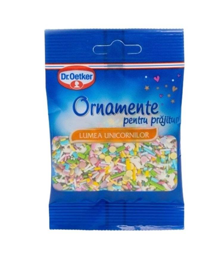 Dr.Oetker Ornamente Pentru Prajituri Lumea Unicornilor 30g