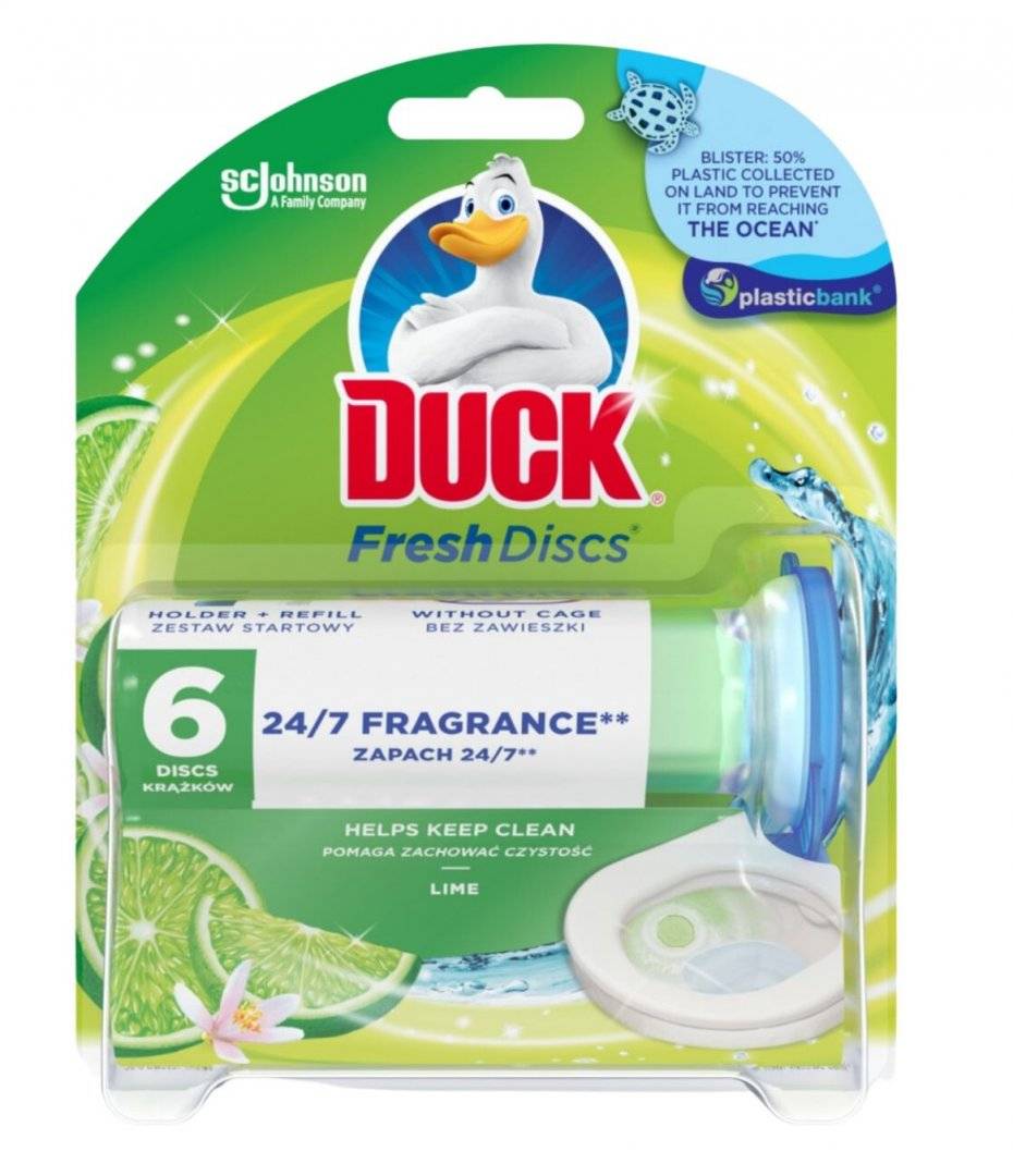 Duck Fresh Discs Lime, Dispozitiv + Rezerva, 36ml 