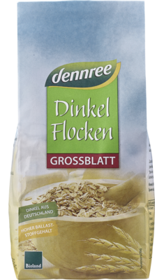 Fulgi de spelta mari bio 500g Dennree