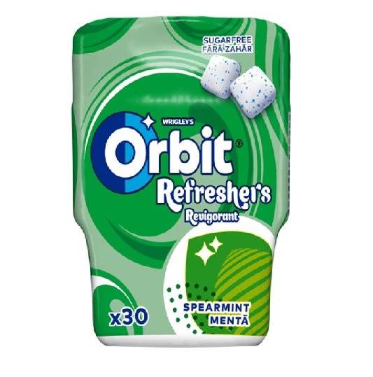 Guma de Mestecat Orbit Refreshers Menta, 30 buc