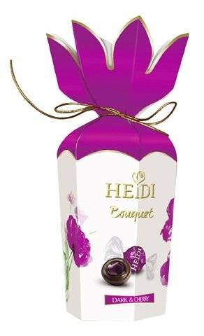 Heidi Bouquet Praline cu Ciocolata Neagra si Cirese 120g