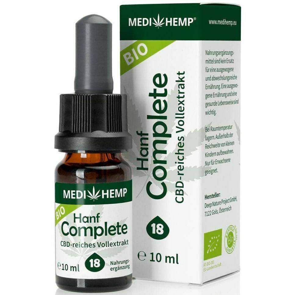 Hemp Complete 18% CBD bio, 10ml Medihemp                                                            