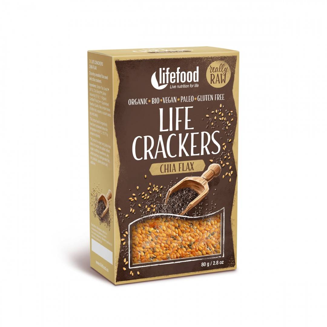 LIFECRACKERS cu chia si in raw eco 80g                                                              