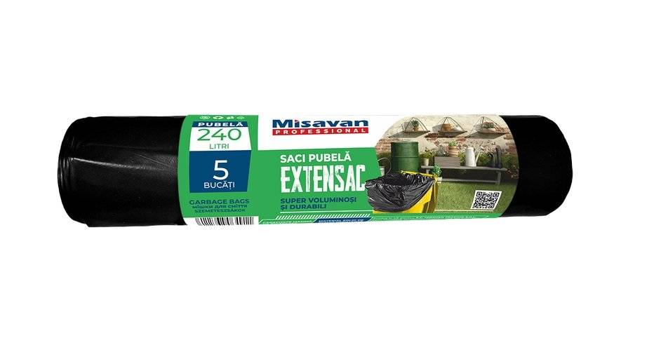 Misavan Saci Menaj Pubela 240L, 5 bucati pe rola