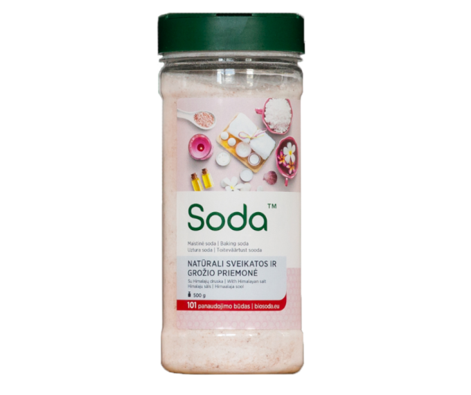Mix pentru baie cu bicarbonat de sodiu si sare de Himalaya 500g Soda