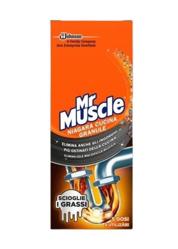 Mr Muscle Granule - pentru desfundat tevile din bucatarie 250g