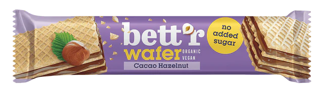 Napolitana cu crema de alune de padure si cacao indulcita cu eritritol bio 30g Bettr                