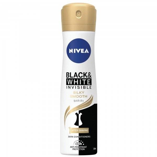 Nivea Deo Spray Feminin Black&White Silky Smooth 150ml