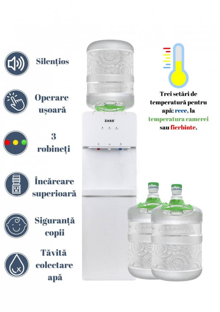Oferta Smart Dozator 3 robineti+ Apa Alcalina AquaVia 19L Summer 2023
