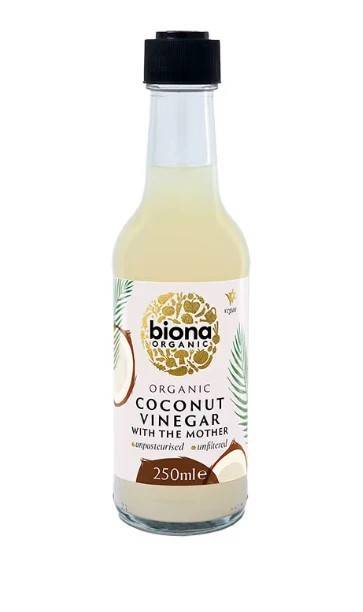 Otet de cocos nefiltrat, bio, 250ml, Biona                                                          