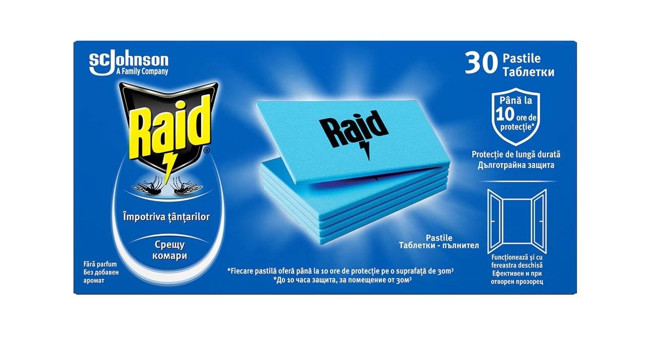 Raid Pastile Impotriva Tantarilor, 30 de bucati 