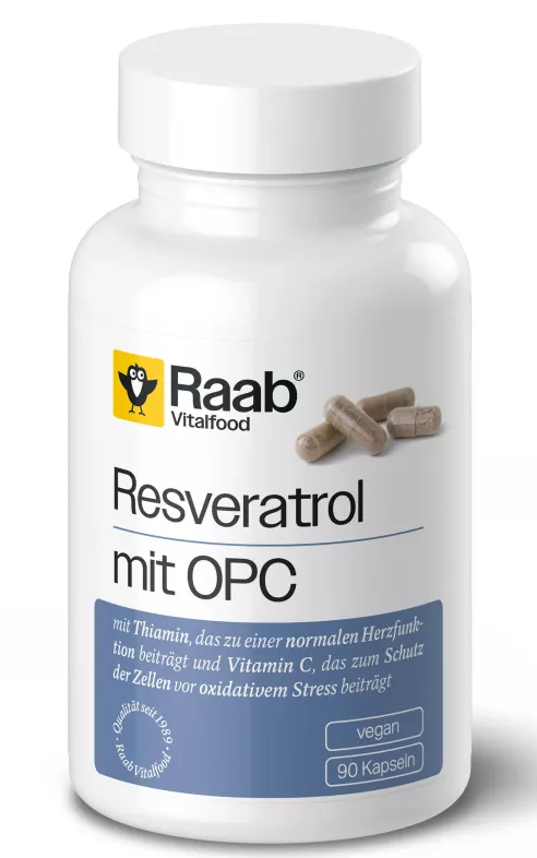 Resveratrol si OPC 500mg 90 capsule 45g Raab                                                        