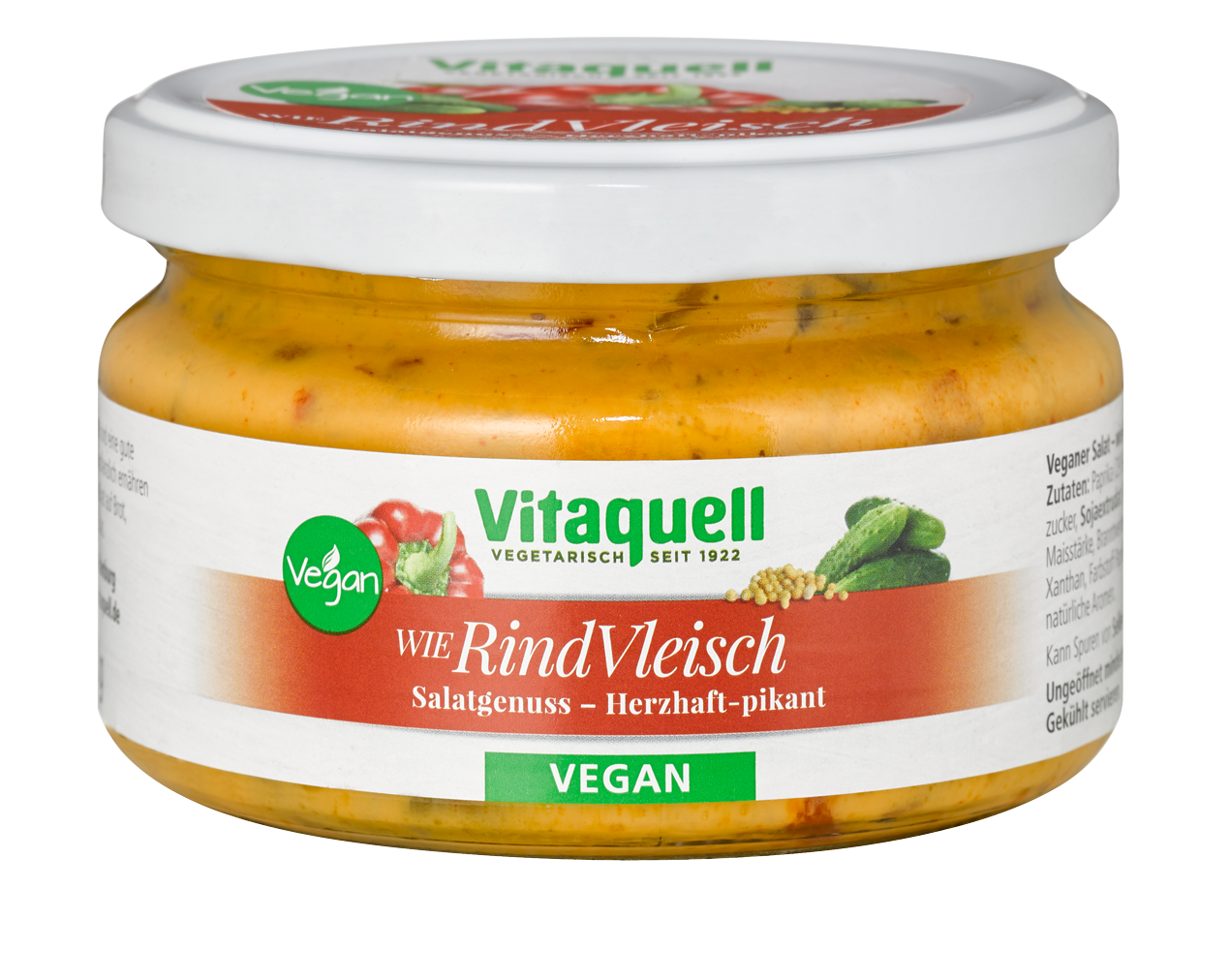 Salata cu proteina din soia, ardei si castraveti 180g Vitaquell                                     