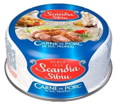 Scandia Sibiu Carne de Porc in Suc 300g