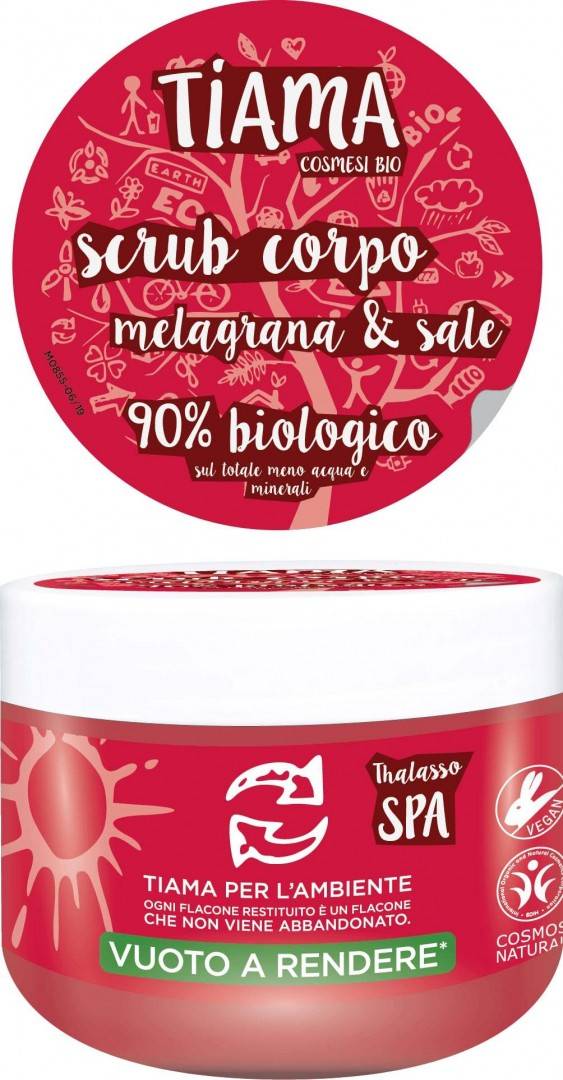 Scrub pentru corp cu rodie si sare bio 250ml Tiama                                                  