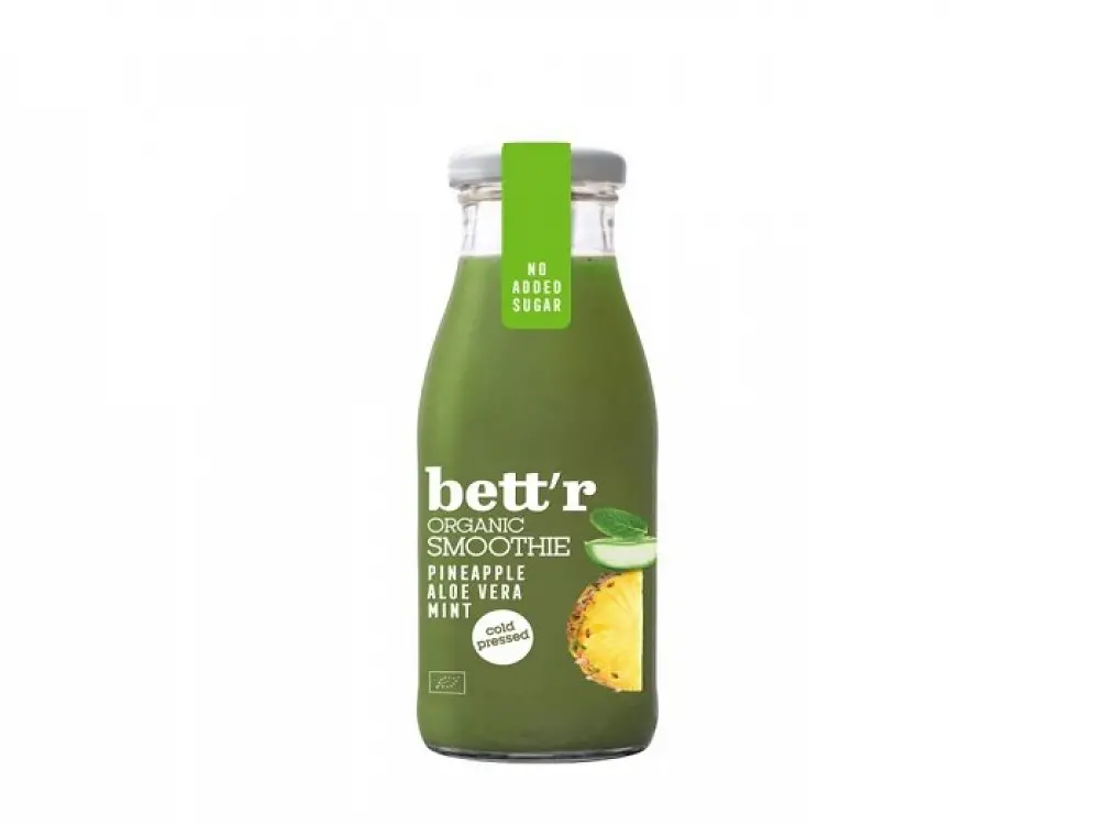 Smoothie cu ananas, aloe si menta bio 250ml Bettr