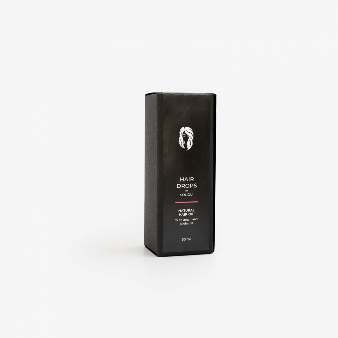 Ulei natural de par cu ulei de argan si ulei de jojoba 30ml Solidu  