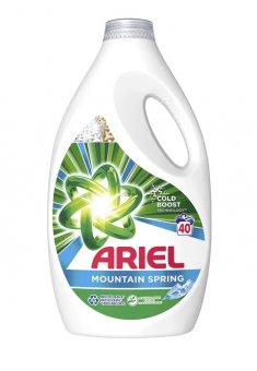 Detergent Lichid Ariel Mountain Spring 2,2L, 40 spalari