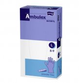 Ambulex Nitryl Manusi Nepudrate de Unica Folosinta, Violet , Marimea L, 100buc