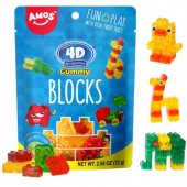 Amos 4D Blocks, Jeleuri cu Aroma de Fructe 72g