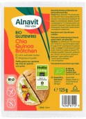 Chifle cu chia si quinoa fara gluten, precoapte, bio, 125g, 2 buc., Alnavit                         