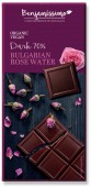 Ciocolata cu apa de trandafir bio, 70g, Benjamissimo                                                