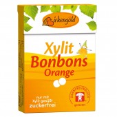 Drajeuri cu xylitol si portocale, 30g, Birkengold                                                   