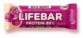 Lifebar baton proteic cu fructe de padure raw bio 47g                                               